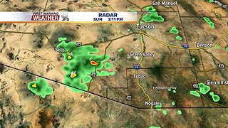 Thunderstorms south of Tucson