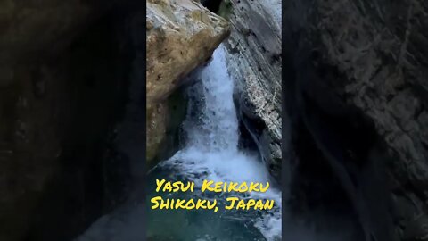 Yasui Keikoku, Shikoku Japan #shorts #japan #kochi #waterfall 💦🪨 @tokyoscooterguy