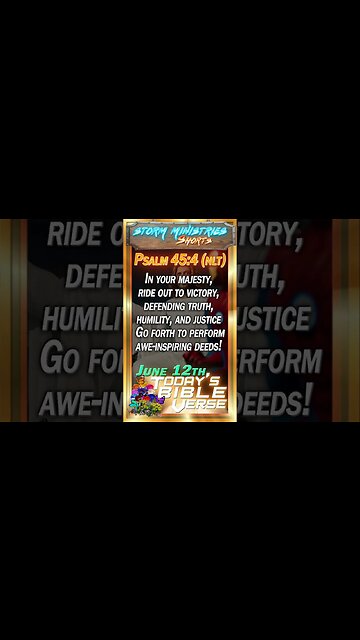 JUN 12, 2023 | With POWER, comes GREAT Responsibility - Truth, Humility, and Justice - Psalm 45:4