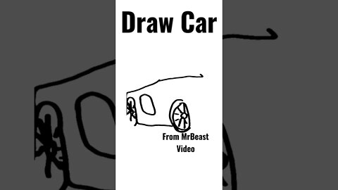 Draw Sports CAR From MrBeast Video! #cars #mrbeast #art