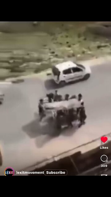 Crisis Actors doing their thing until air raid sirens ring out