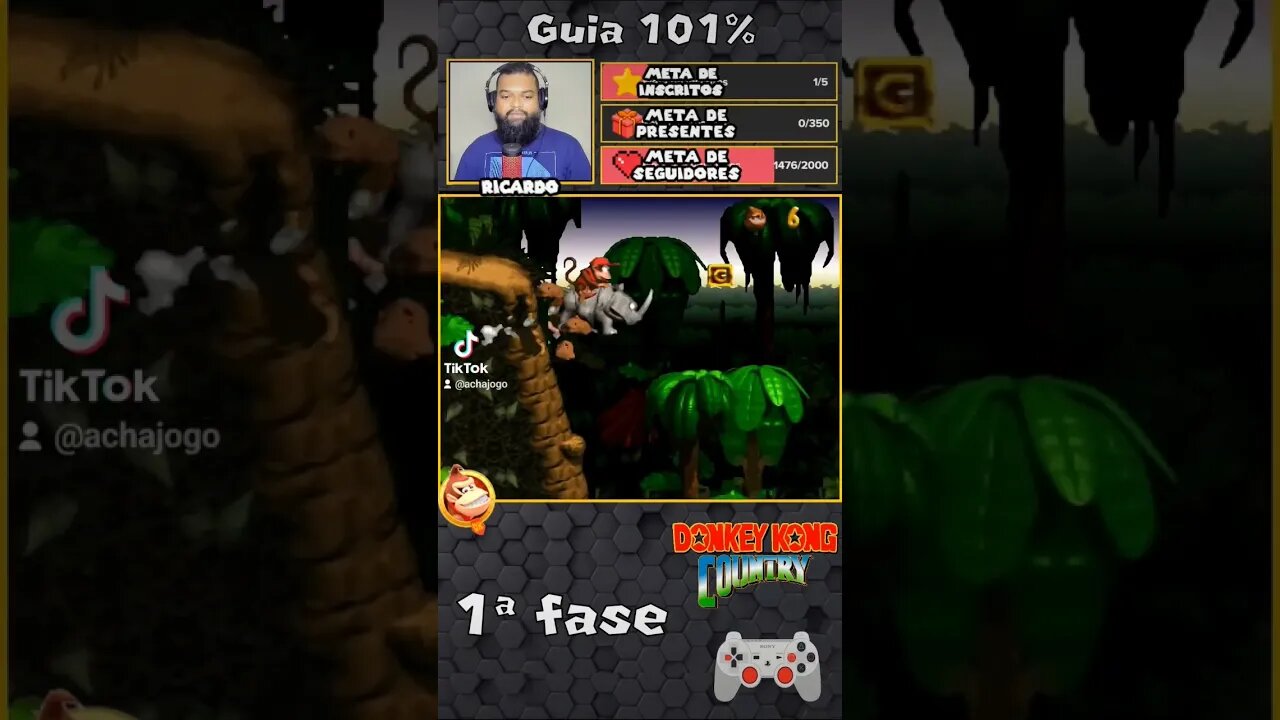 Donkey Kong Country: Guia 101% - Fase 1