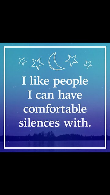 Comfortable silences [GMG Originals]