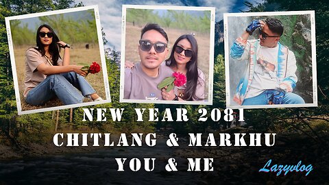 New Year 2081 | Biking Through Chitlang, Markhu and Mohini waterfall | LazyVlog |