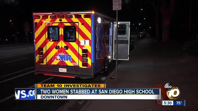 Women stabbed at Comic-Con worker housing