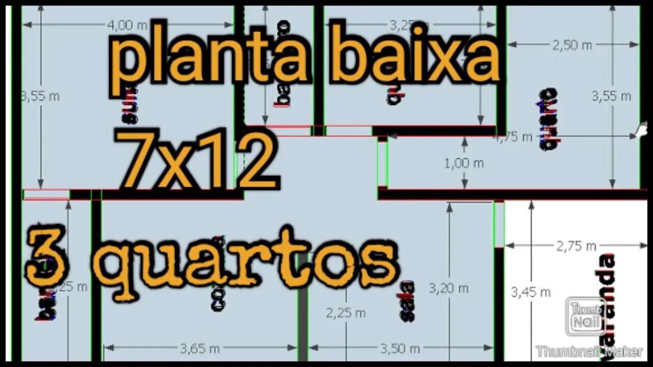 planta baixa 7x12