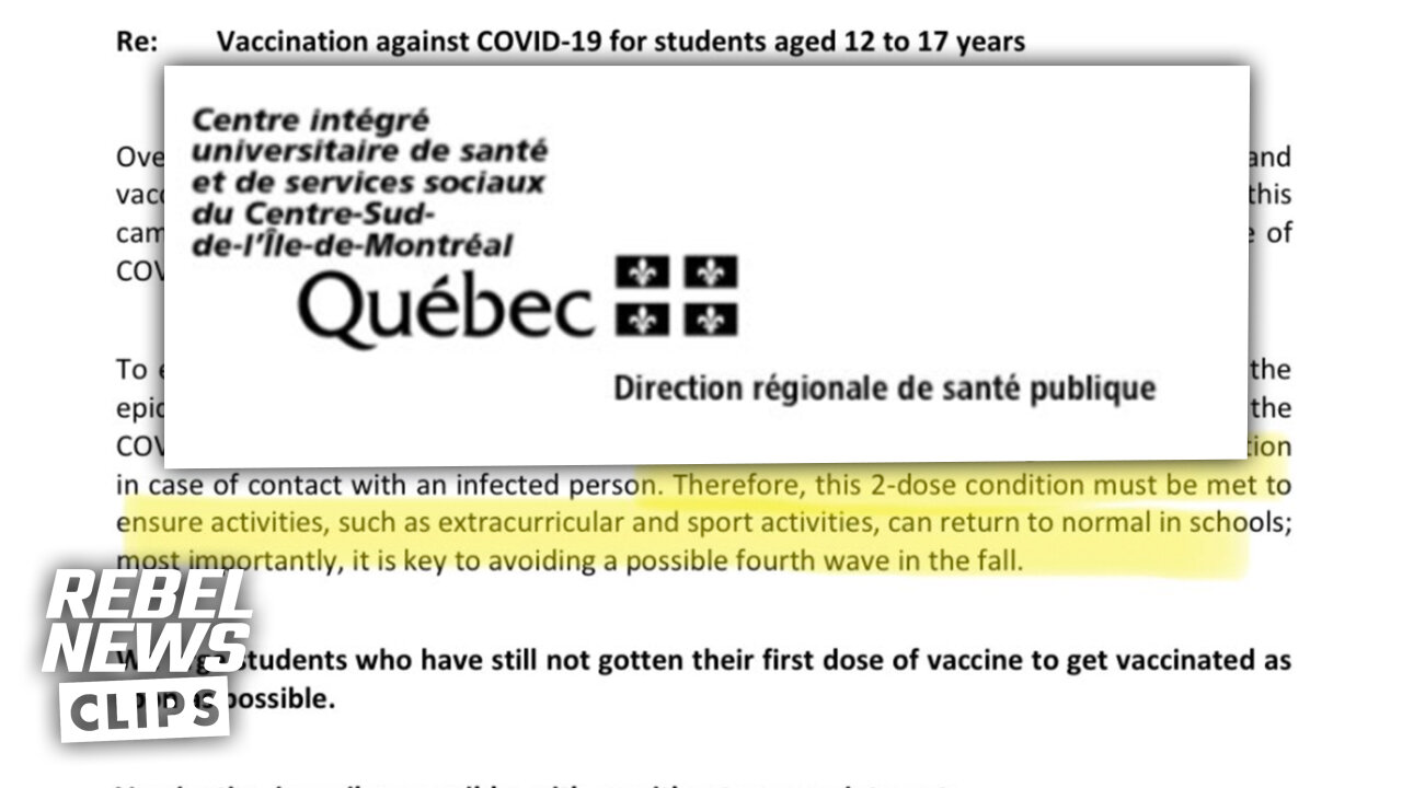 EZRA REACTS: Mandatory vaccines for Montreal high schoolers?