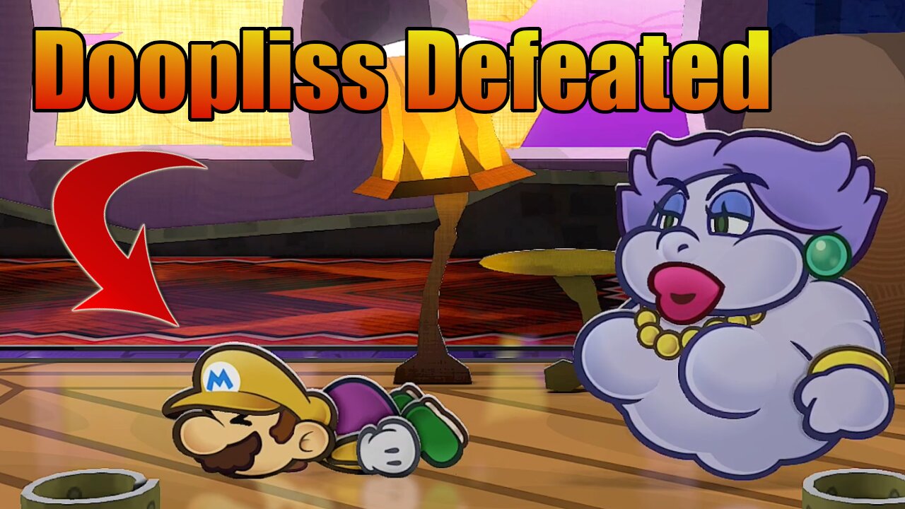 finally defeated Doopliss boss in paper mario ttyd