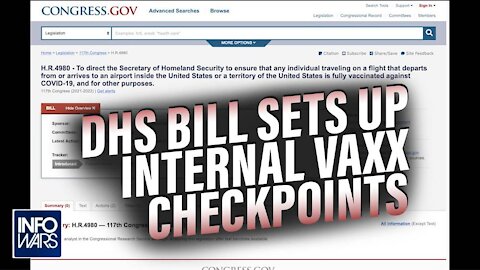 DHS Bill to Set Up Internal Checkpoints to Check Vaccination Status