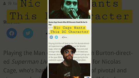 Nicolas Cage Reveals What DC Character Is His Dream Role!
