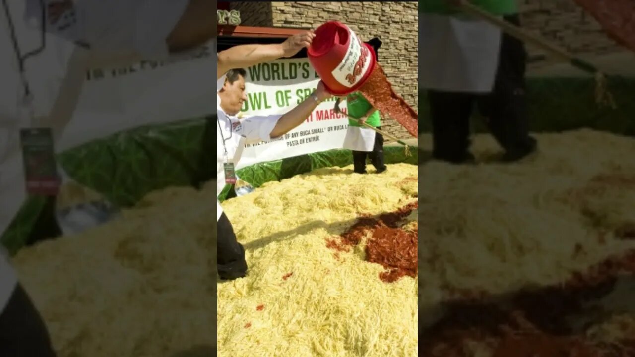 Is This The Biggest Bowl of SPAGHETTI you have ever seen?