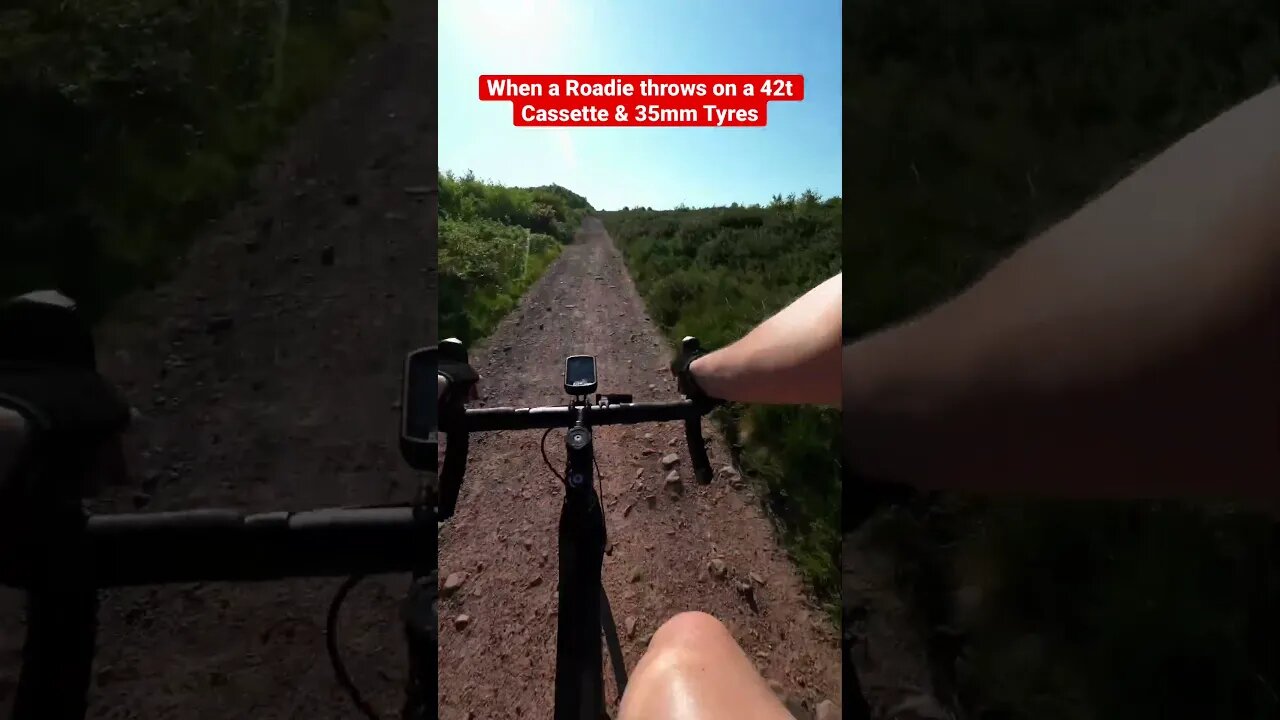 When a Road Cyclist throws on 35mm Tires!