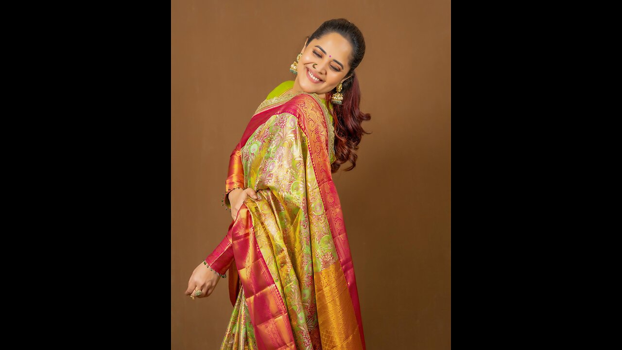 Happiness looks gorgeous on you 🌼anasuya | Look design & Style🥰🥰