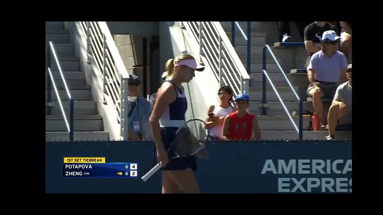 In the 2022 US Open, Zheng Qinwen won the match 7