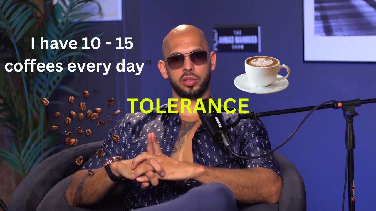 Andrew Tate Daily Habits Caffeine Addiction Tolerance (10-15 Coffees Everyday) | Interview ☕️⏳