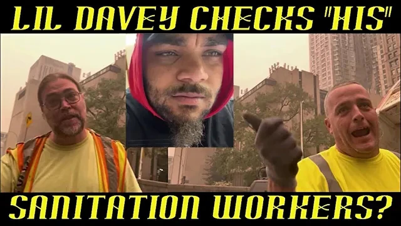 Frauditor Lil Davey Checks Up on His City Sanitation Workers? HAHA!