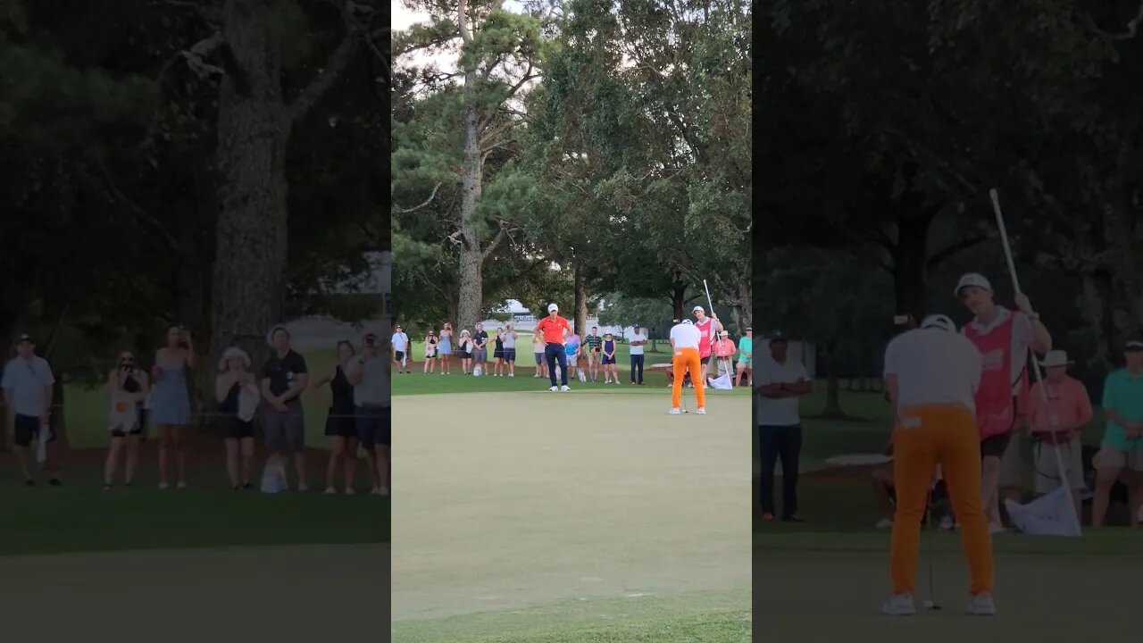 Viktor Hovland on Hole 17 - Tour Championship!