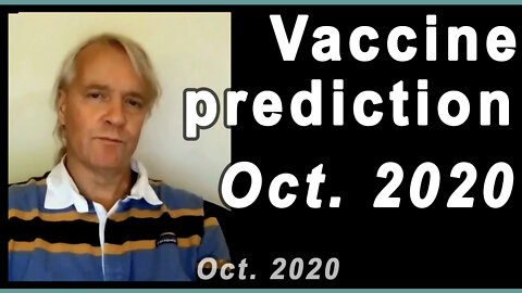 Covid vaccines prediction - Oct. 2020