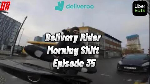 Working The Morning Shift For Deliveroo ￼& UberEats (BUSY SHIFT) BIRMINGHAM S2E35