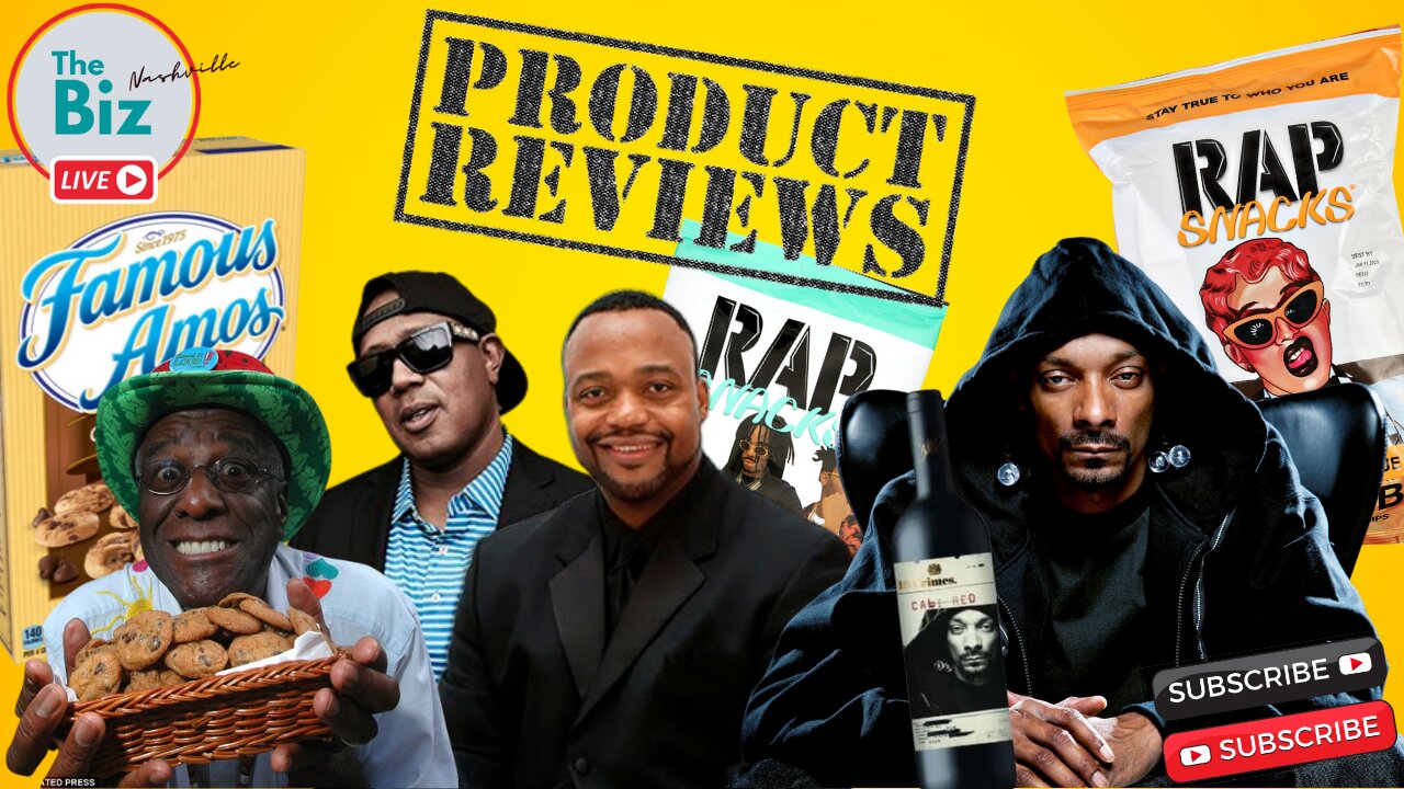 The Biz Nashville- Black Snack Review- Snoop Wine- Rap Snacks- Famous Amos