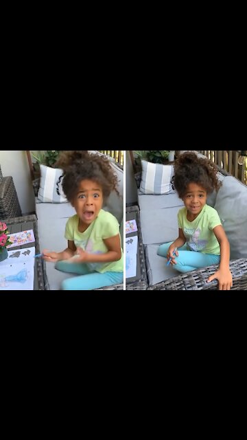 Little Girl Has Hysterical Reaction To The 'James Brown' Viral Prank