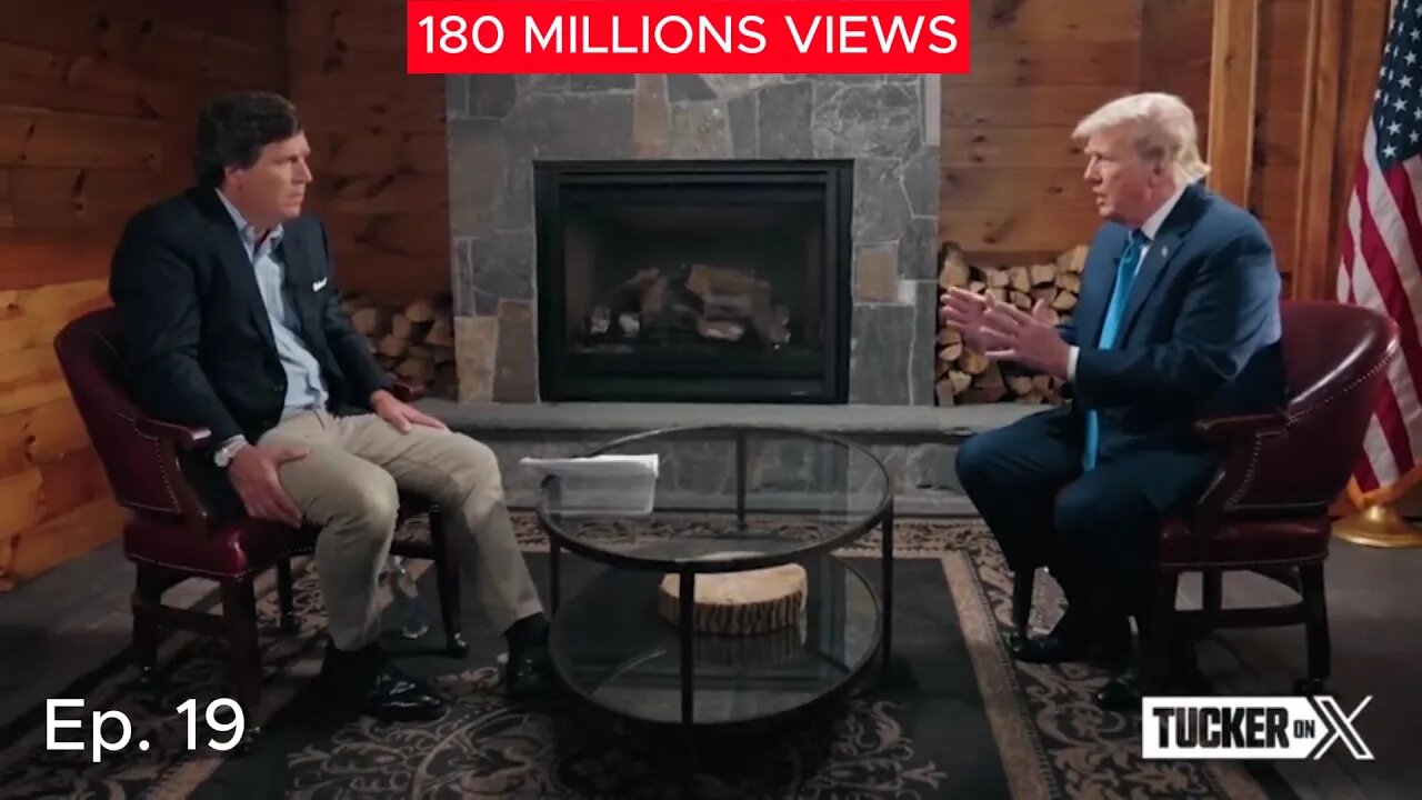 180M Views Tucker Carlson Interviews Donald Trump On GOP PRESIDENTIAL Debate Night. | TUCKER ON X