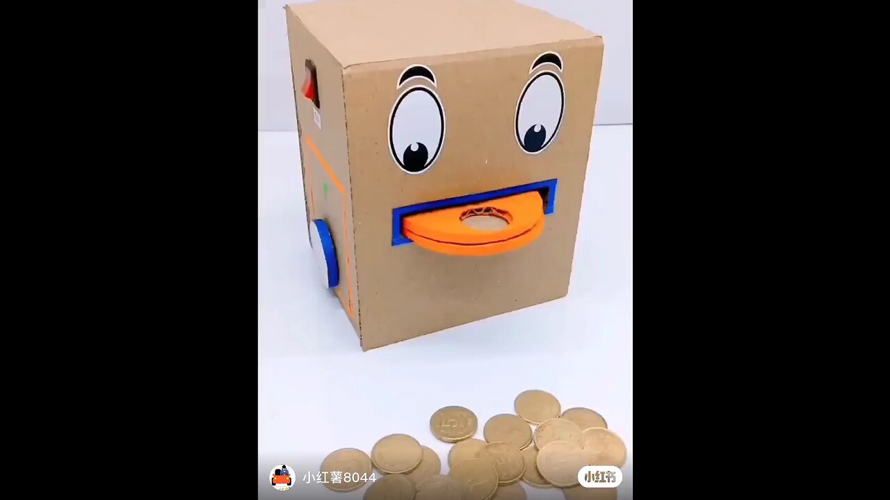 Mini Bank with cardboard
