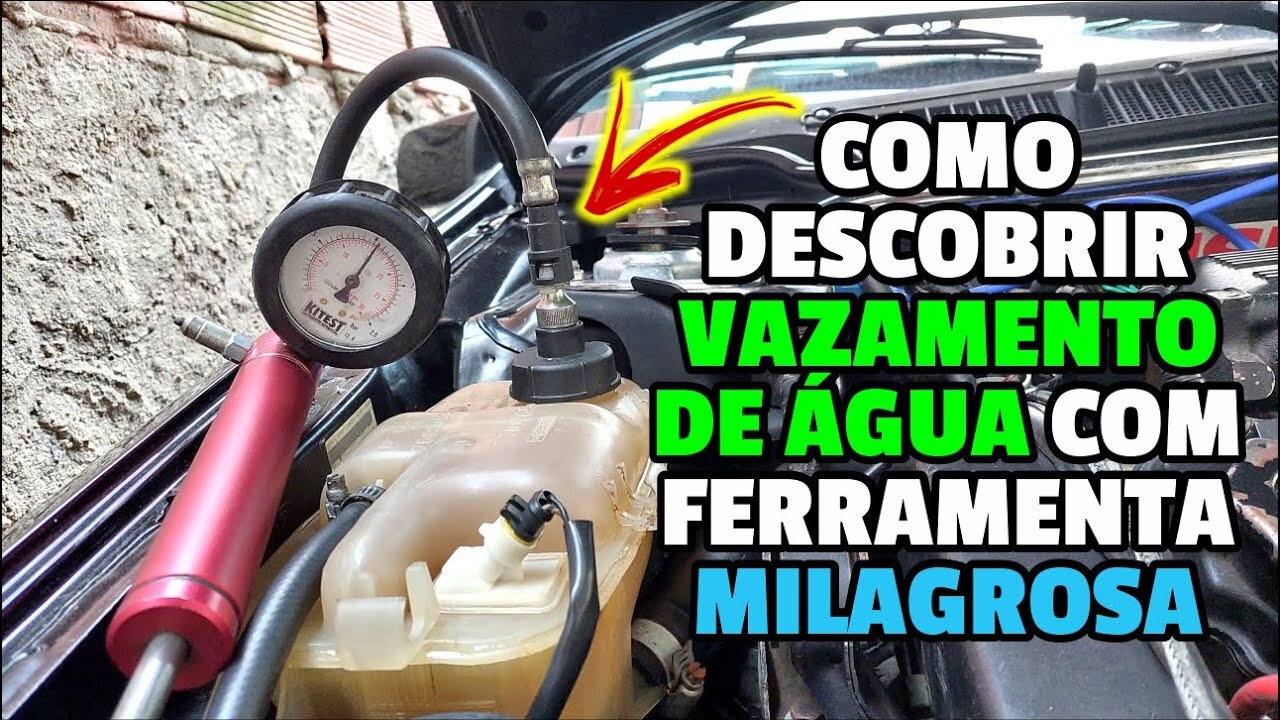 COMO DESCOBRIR VAZAMENTO DE ÁGUA DO MOTOR COM FERRAMENTA