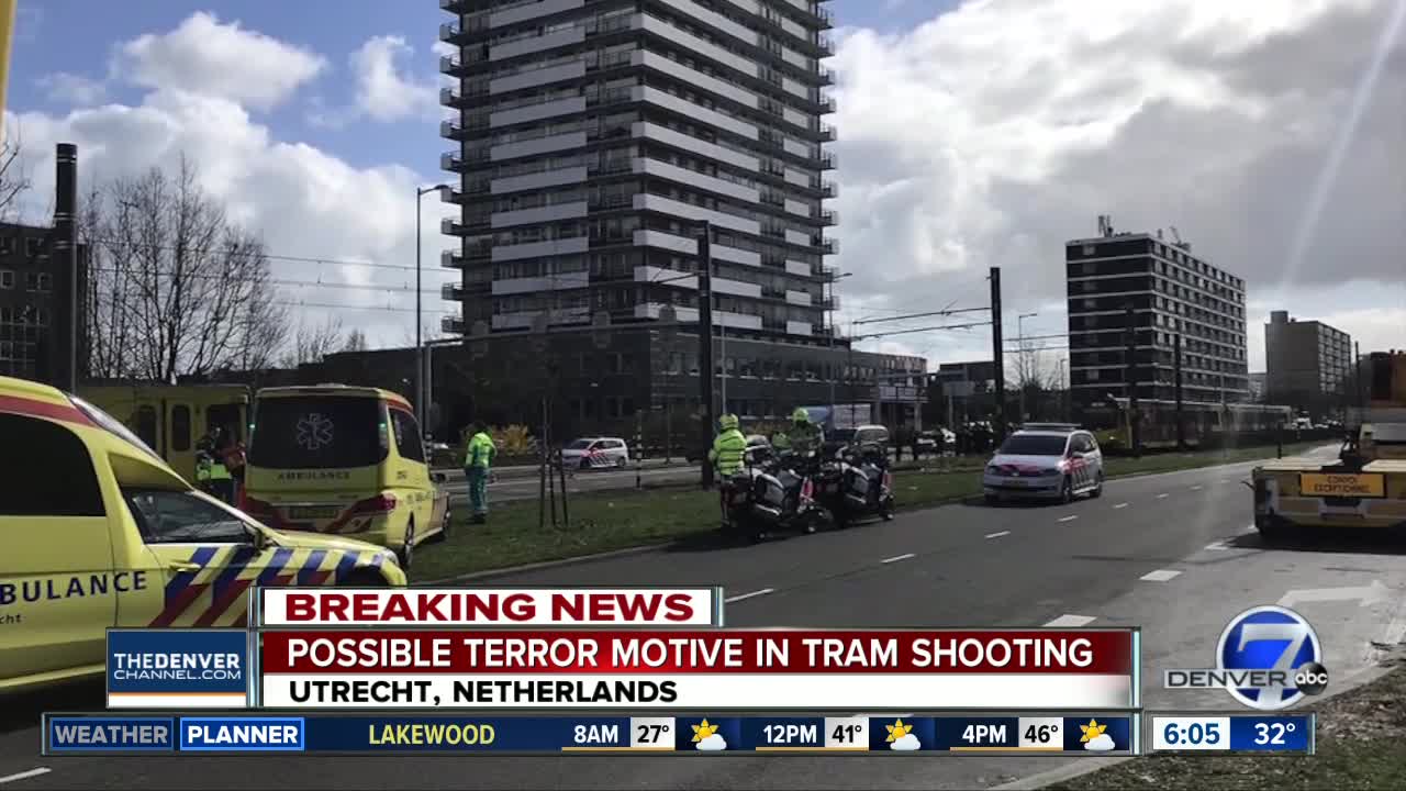 Possible terrorist attack on tram in Netherlands