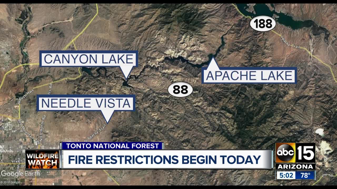 Weekend wildfire restrictions