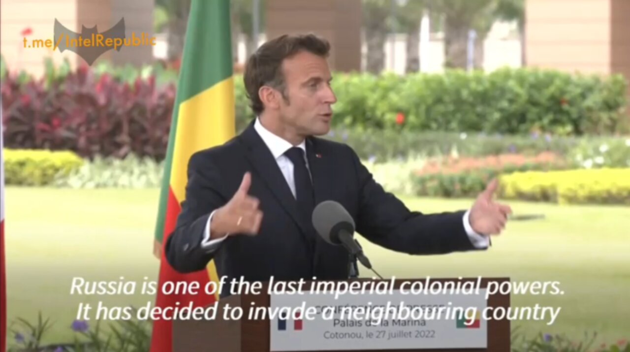 Macron gets his PhD in hypocrisy as he calls Russia "one of last imperial colonial power"