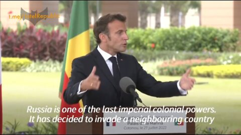 Macron gets his PhD in hypocrisy as he calls Russia "one of last imperial colonial power"