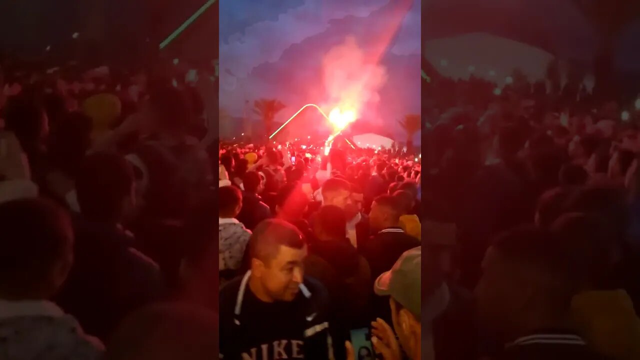 فرح اهالي جبال اطلس بفوز المنتخب المغربي