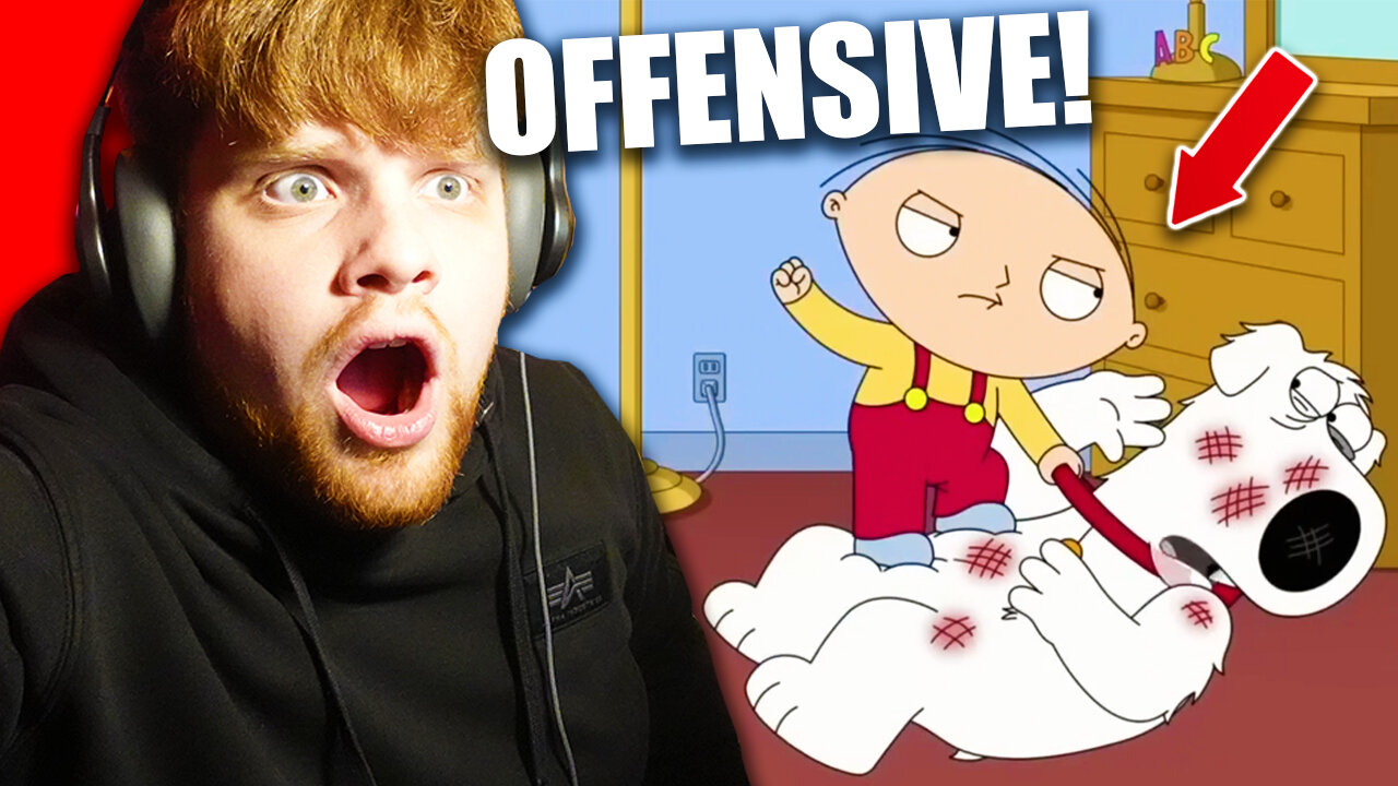 REACTING TO FAMILY GUY DARK/OFFENSIVE HUMOUR