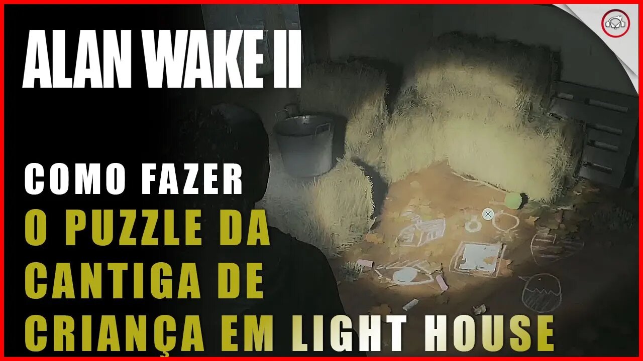 Alan Wake 2, Como fazer o puzzle da cantiga de criança no estacionamento de trailers Light House