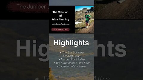 Podcast up with Brian Beckstead of Altra Running Shoes #shorts