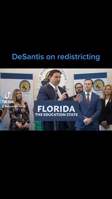 Ron DeSantis gives an update on redistricting