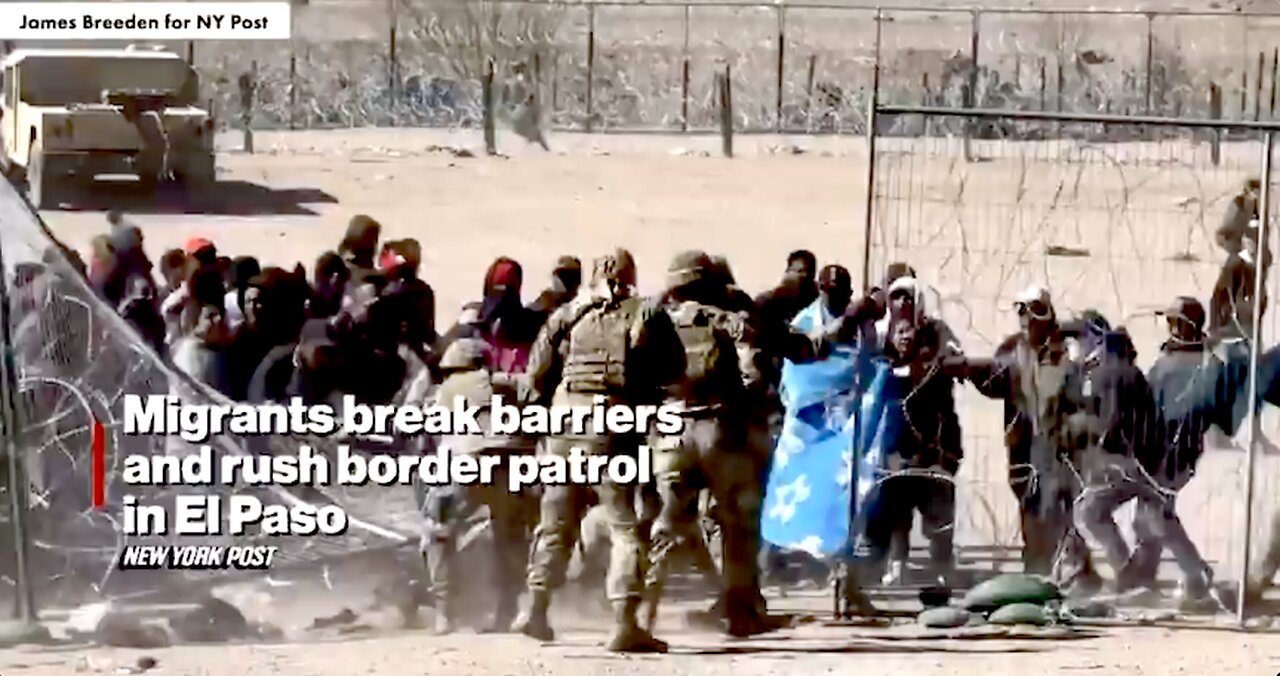 Illegal Migrants Overwhelming Texas National Guard, Storming Border Wall