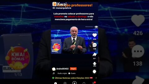 Atenção professores. Com lula vocês vão trabalhar sábado e domingo sem pagamento de hora extra