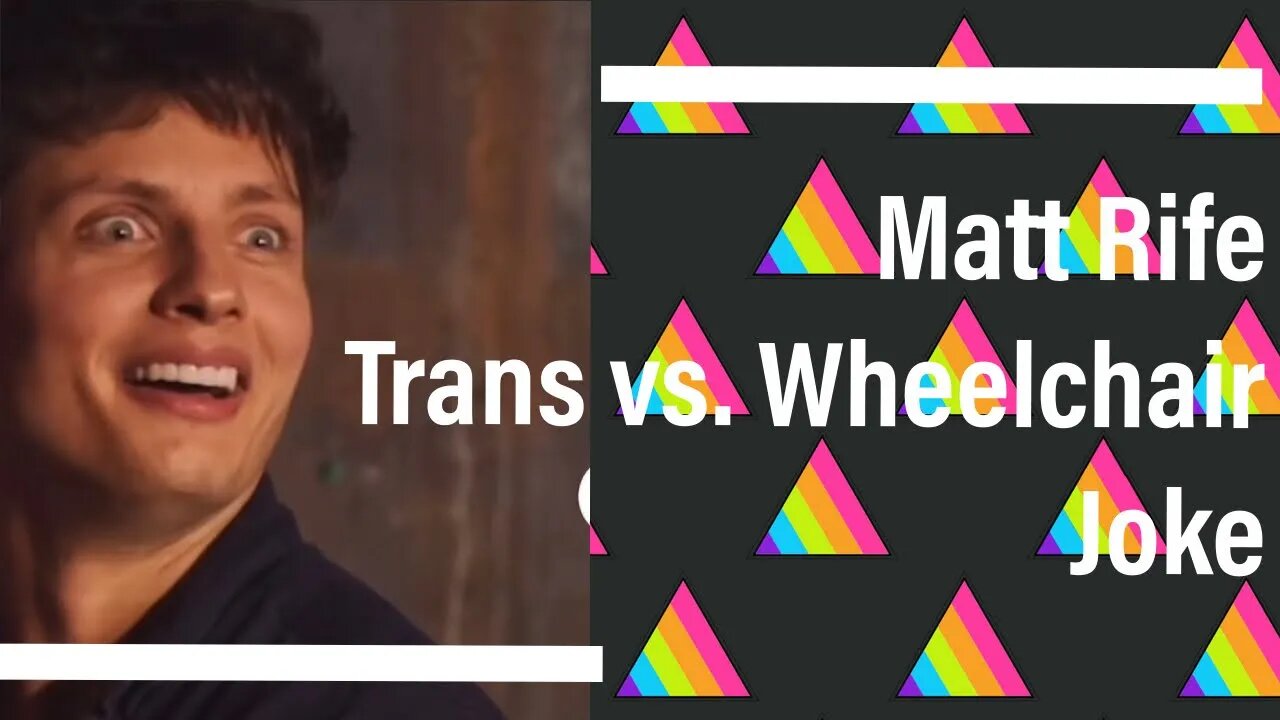 Matt Rife, Trans Vs. People in Wheelchairs. Who has it harder! Joke!