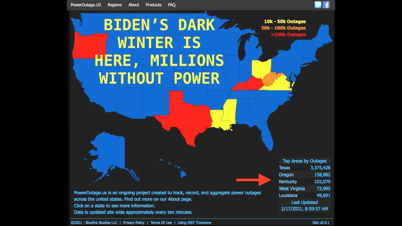 Dark Winter is Here, Millions Without Power, Latest, Feb 17, 2021