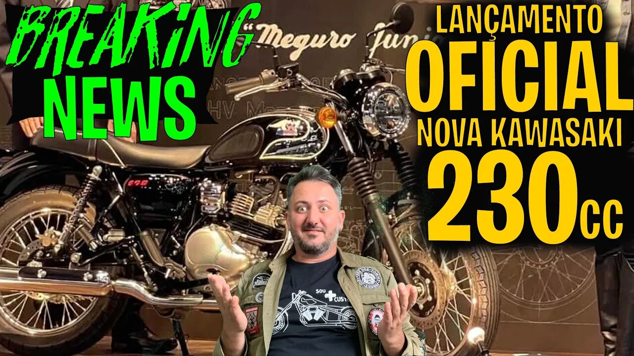 [OFICIAL]: Kawasaki PULA NA FRENTE e lança NOVA CUSTOM 230cc