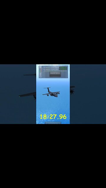 Flying with JATO/L until out of fuel | Turboprop Flight Simulator #shorts