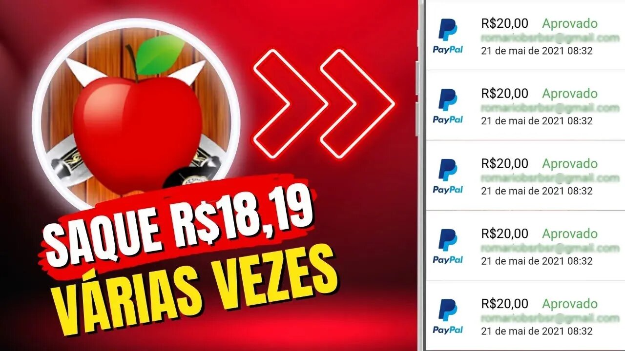 [SAQUE R$18,19 VÁRIAS VEZES] APP de JOGO que GANHA DINHEIRO DE VERDADE e Já Pode Sacar Via PayPal
