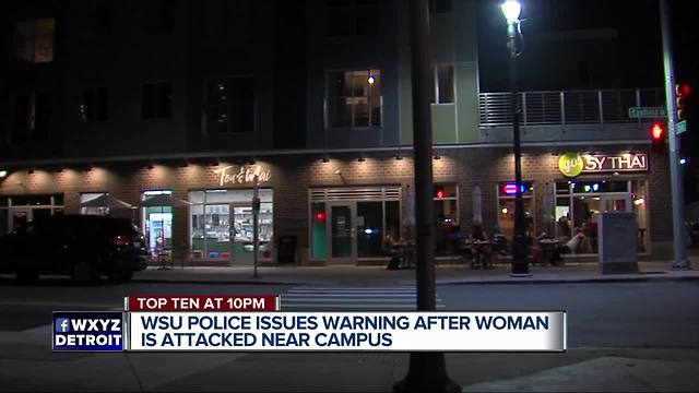 Wayne State University police issue warning after a woman is attacked near campus