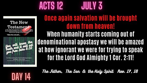 Acts 12 In spiritual warfare I want the Holy Spirit from God's faith system on my side!