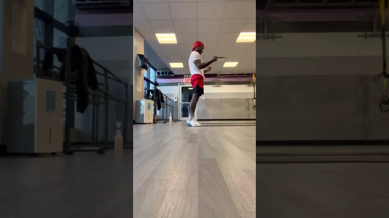 Full body warm up before weightlifting routine. To become fit is very simple