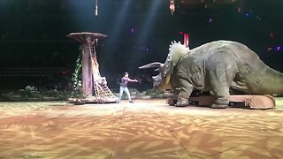 Jurassic World Live Tour 2022 Triceratops Snorts Smoke