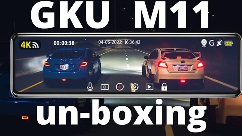 GKU M11 DashCam unboxing