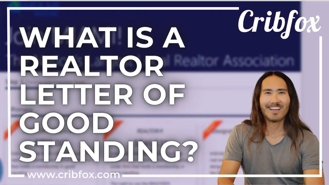 What is a Realtor Letter of Good Standing?